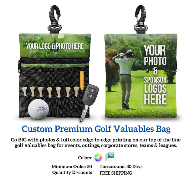 Custom Premium Golf Valuables Bag