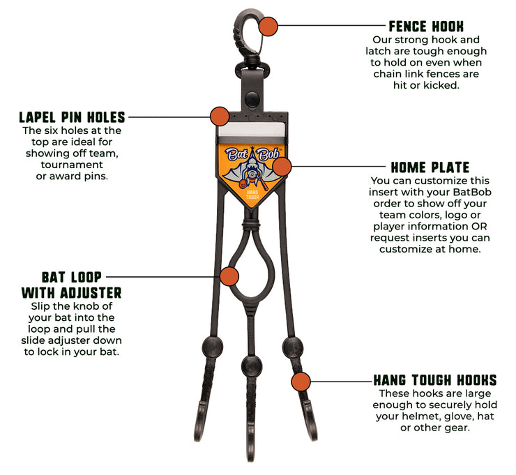 Bat Bob - The Dugout Gear Hanger