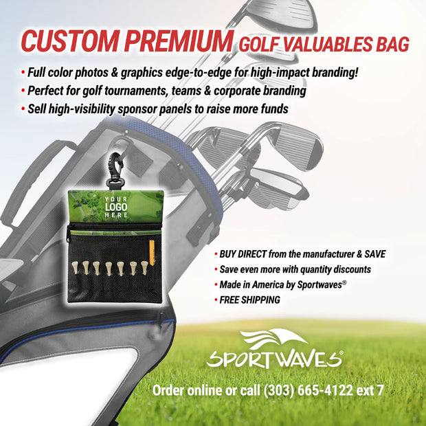 Custom Premium Golf Valuables Bag
